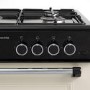 electriQ 60cm Twin Cavity Gas Cooker - Cream