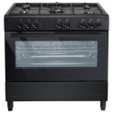 EQRANGE90DFK electriQ 90cm Single Cavity Dual Fuel Range Cooker - Black