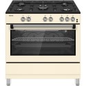 EQRANGE90GASCREAM electriQ 90cm Single Oven Gas Range Cooker - Cream