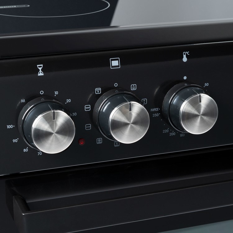 Refurbished electriQ EQRANGE90SINDK 90cm Single Cavity Induction Range Cooker Black