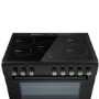 Refurbished electriQ EQRANGE90SINDK 90cm Single Cavity Induction Range Cooker Black