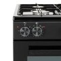 Refurbished electriQ EQRANGEDF100BLK 100cm Dual Fuel Range Cooker Black