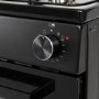 Refurbished electriQ EQRANGEDF100BLK 100cm Dual Fuel Range Cooker Black