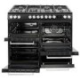 Refurbished electriQ EQRANGEDF100SS 100cm Dual Fuel Range Cooker Stainless Steel