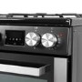 electriQ 100cm Dual Fuel Range Cooker - Stainless Steel