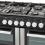 electriQ 100cm Dual Fuel Range Cooker - Stainless Steel
