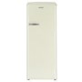 electriQ Retro 194 Litre Freestanding Fridge with Ice Box - Cream
