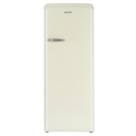 EQRETROFSFRIDGECREAMVE electriQ Retro 194 Litre Freestanding Fridge with Ice Box - Cream