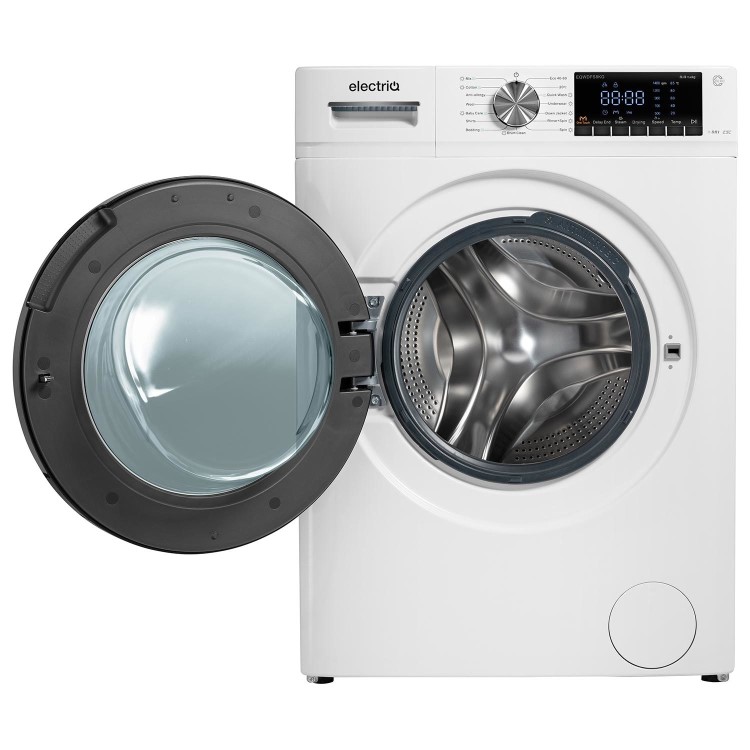 electriQ 8kg Wash 5kg Dry 1400rpm Washer Dryer - Quiet, Steam - White