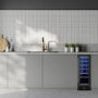 electriQ 18 Bottle Capacity Single Zone Wine Cooler - Black