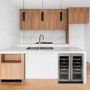 Refurbished electriQ EQWINE60SDD 36 Bottle Freestanding Under Counter Wine Cooler Dual Zone 60cm Wide 82cm Tall - Stainless Steel