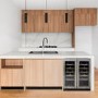 electriQ 36 Bottle Capacity Full Range Dual Zone Freestanding Wine Cooler - Stainless Steel
