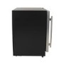 electriQ 51 Bottle Wine Full Range Dual Zone Wine Cooler - Stainless Steel