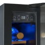 electriQ 7 Bottle Capacity Single Zone Freestanding Wine Cooler - Stainless Steel