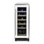 GRADE A2 - electriQ 18 Bottle Freestanding Under Counter Wine Cooler Single Zone 30cm Wide 82cm Tall - White