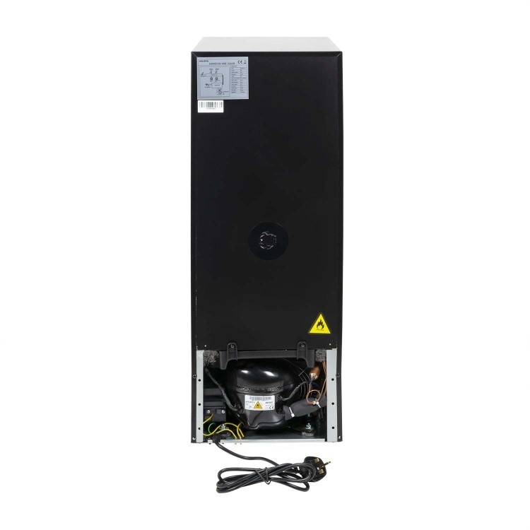 GRADE A2 - electriQ 18 Bottle Freestanding Under Counter Wine Cooler Single Zone 30cm Wide 82cm Tall - White