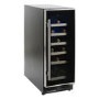 Refurbished electriQ EQWINECH30 Freestanding 18 Bottle Single Zone Under Counter Wine Cooler Black