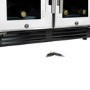 electriQ 36 Bottle Freestanding Under Counter Wine Cooler Full Dual Zone 60cm Wide 82cm Tall - White