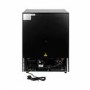 GRADE A2 - electriQ 36 Bottle Freestanding Under Counter Wine Cooler Dual Zone 60cm Wide 82cm Tall - Stainless Steel
