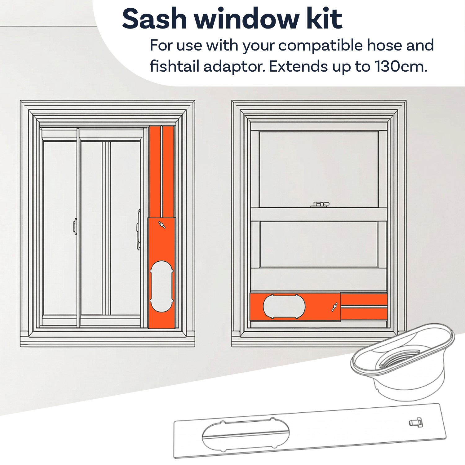 Window Smash Kit Universal Sash Window Kit for for EcoSilent10W & EcoPlus10HPW ...