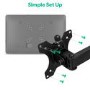 electriQ Freestanding Dual monitor arm for 13" - 32"  Monitors