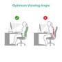 Premium Glass Monitor And Notebook Stand / Riser - Black