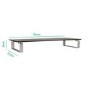 Premium Glass Monitor And Notebook Stand / Riser - Black