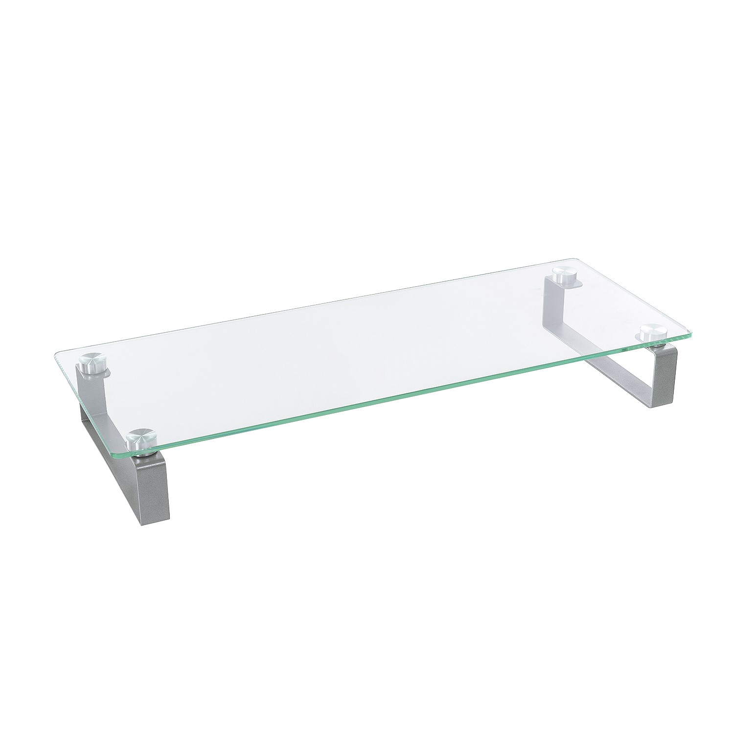 Premium Clear Glass Monitor And Notebook Stand/ Riser | electriQ