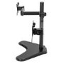 electriQ Freestanding Dual monitor arm for 13" - 32"  Monitors