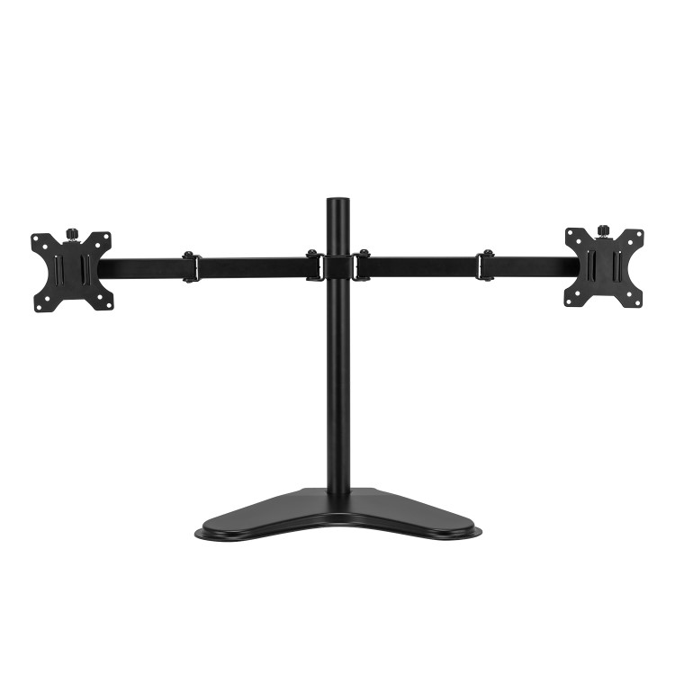 electriQ Freestanding Dual monitor arm for 13" - 32"  Monitors
