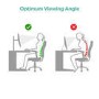 electriQ Freestanding Dual monitor arm for 13" - 32"  Monitors