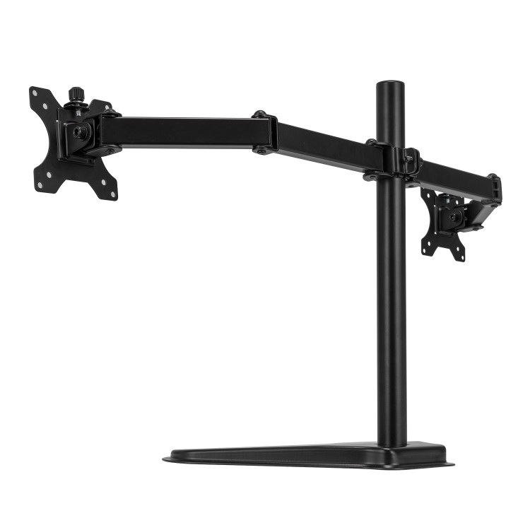 electriQ Freestanding Dual monitor arm for 13" - 32"  Monitors