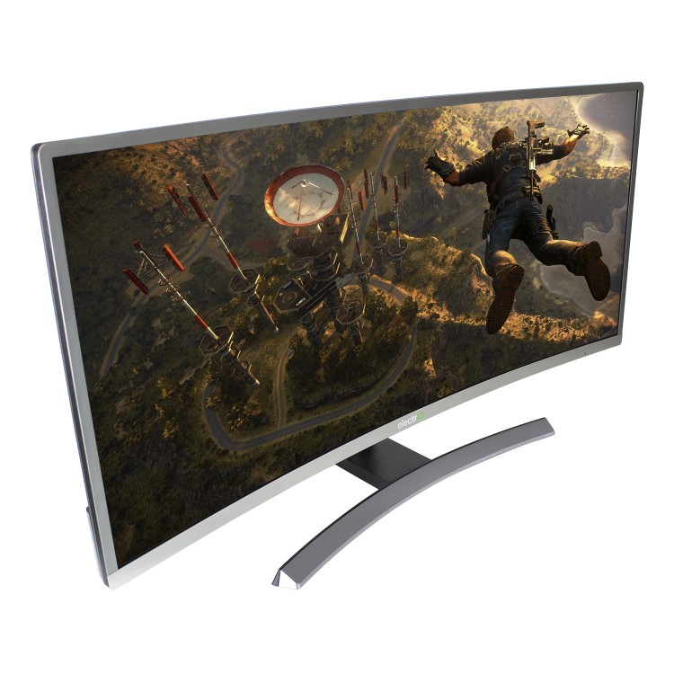 GRADE A2 - electriQ 34" HDMI QHD Freesync Curved Gaming Monitor