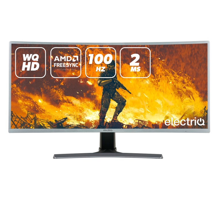 electriQ 35" WQHD UltraWide Curved Gaming Monitor