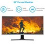 electriQ 35" WQHD UltraWide Curved Gaming Monitor  