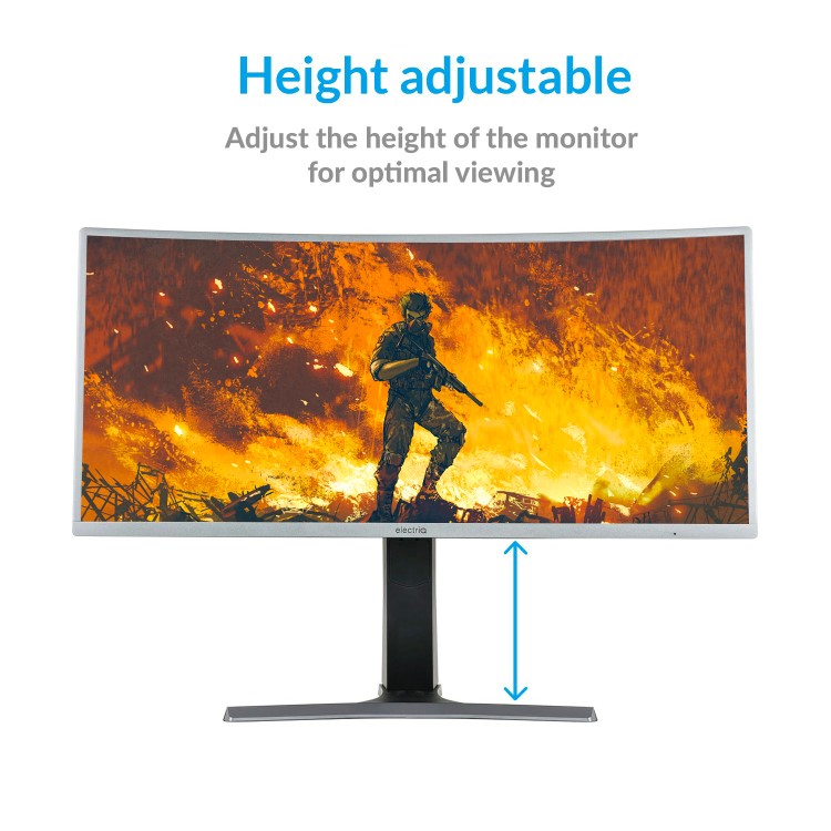 electriQ 35" WQHD UltraWide Curved Gaming Monitor