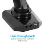 electriQ Dual Monitor Arms with USB Ports for monitors up to 27 inch