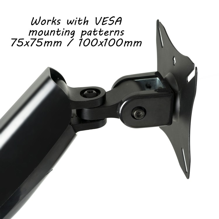 GRADE A1 - Single Monitor Bracket with USB Ports