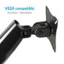 Ex Demo electriQ Single Monitor Arm with USB Ports for monitors upto 27 Inch