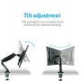 Ex Demo electriQ Single Monitor Arm with USB Ports for monitors upto 27 Inch