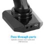 Ex Demo electriQ Single Monitor Arm with USB Ports for monitors upto 27 Inch