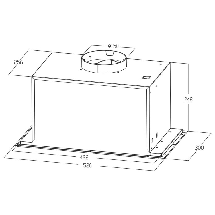 Refurbished electriQ Eiq52gcanopy 52cm Canopy Cooker Hood with Gesture and Remote Control