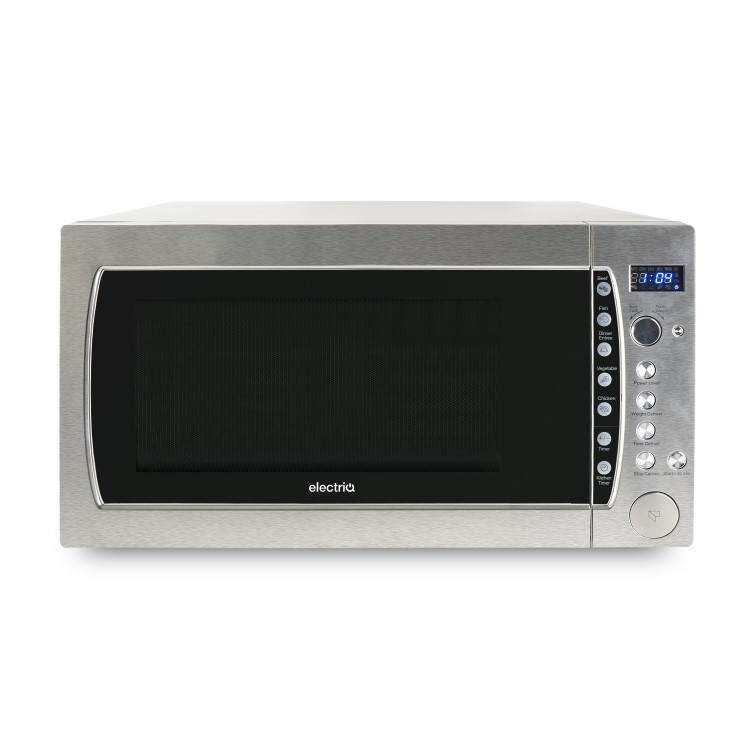 electriQ 1250W 60L Large Capacity Programmable Commercial Freestanding Microwave with Humidity Senso