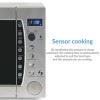 electriQ 1250W 60L Large Capacity Programmable Commercial Freestanding Microwave with Humidity Senso