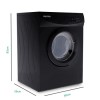 Refurbished electriQ Eiqtd7black Freestanding 7KG Vented Tumble Dryer Black