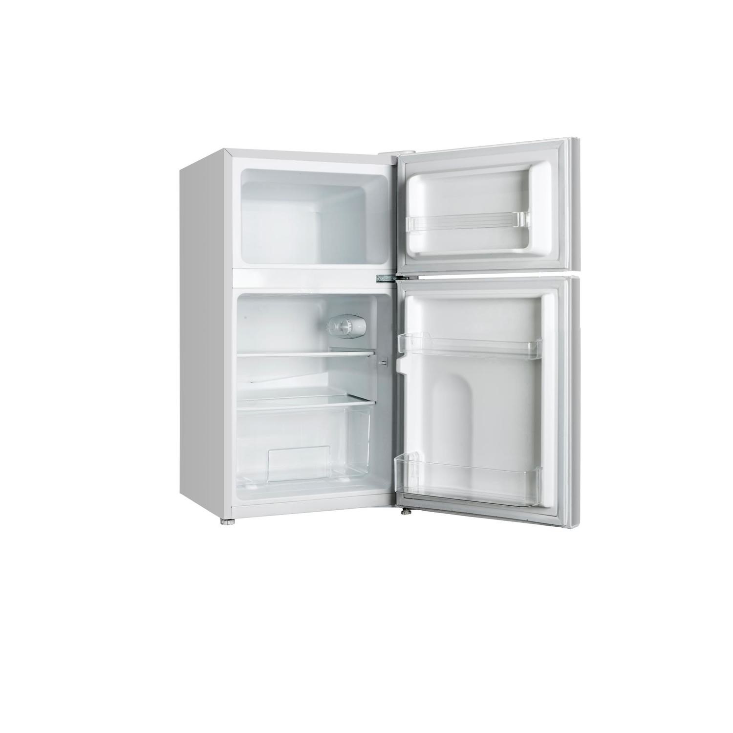 Grade A3 Electriq 86 Litre Under Counter Freestanding Fridge Freezer 60 40 Split White Electriq