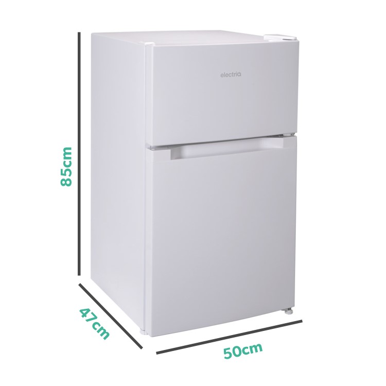 Refurbished electriQ Eiqucffwh Freestanding 86 Litre 60/40 Fridge Freezer White