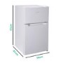 Refurbished electriQ Eiqucffwh Freestanding 86 Litre 60/40 Fridge Freezer White