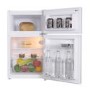 Refurbished electriQ Eiqucffwh Freestanding 86 Litre 60/40 Under Counter Fridge Freezer White