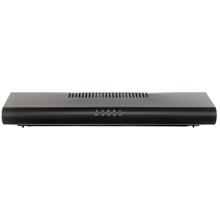 electriQ 60cm Visor Cooker Hood in Black